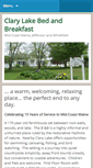 Mobile Screenshot of clarylakebedandbreakfast.com