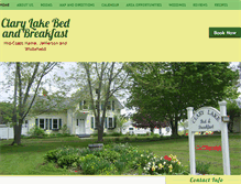 Tablet Screenshot of clarylakebedandbreakfast.com